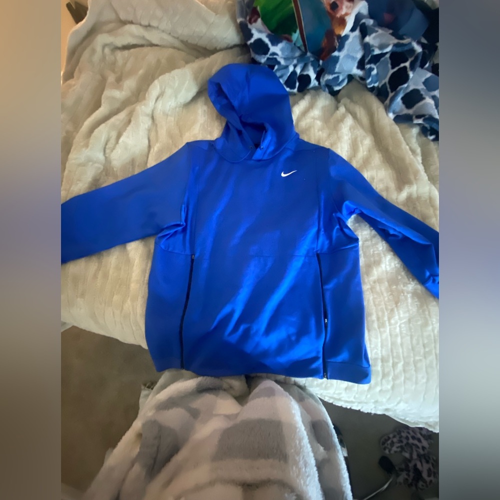 Blue Nike hoodie